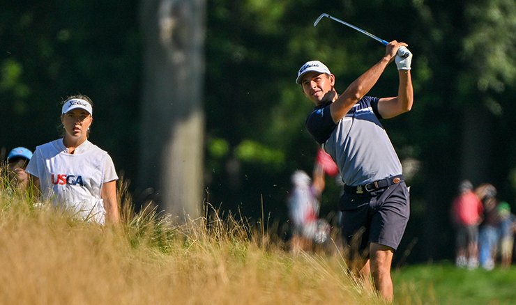 Hayden Hopewell was the best performed of the Australians at the US Amateur.