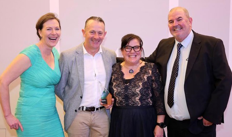 The Glenelg team at the Australian Sports Turf Managers Association awards night.