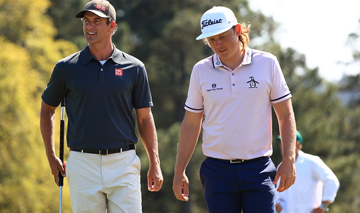 Adam Scott, Cameron Smith Augusta practice image
