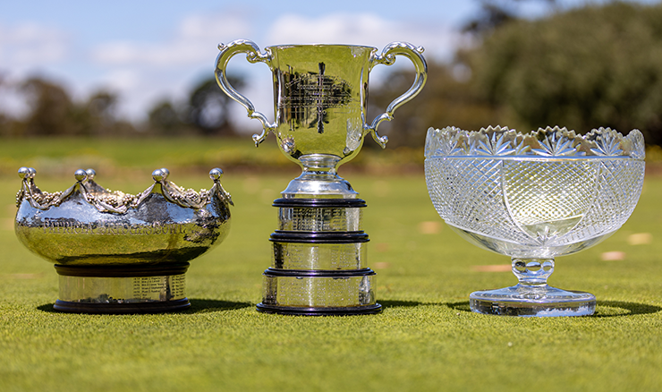 The Patricia Bridges Bowl, The Stonehaven Cup and The Australian All Abilities Championship trophy are the prizes on offer this week.