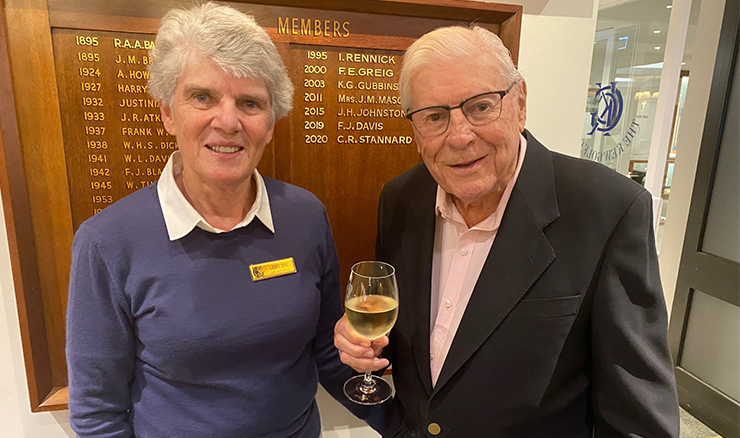 Libby Day with her father, Alan Day, who is also a life member of Kew Golf Club.