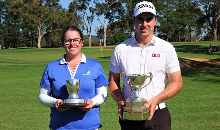 Charley Jacobs and Sam Slater are the South Australian Amateur champions for 2020.