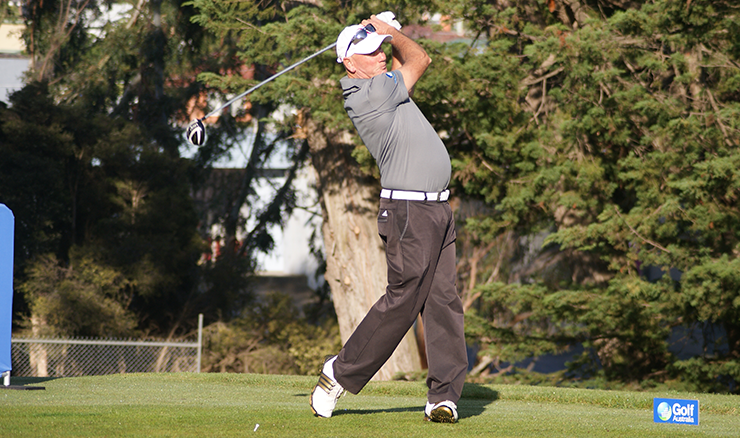 Ian Frost in action at last month's Australian Senior Amateur.