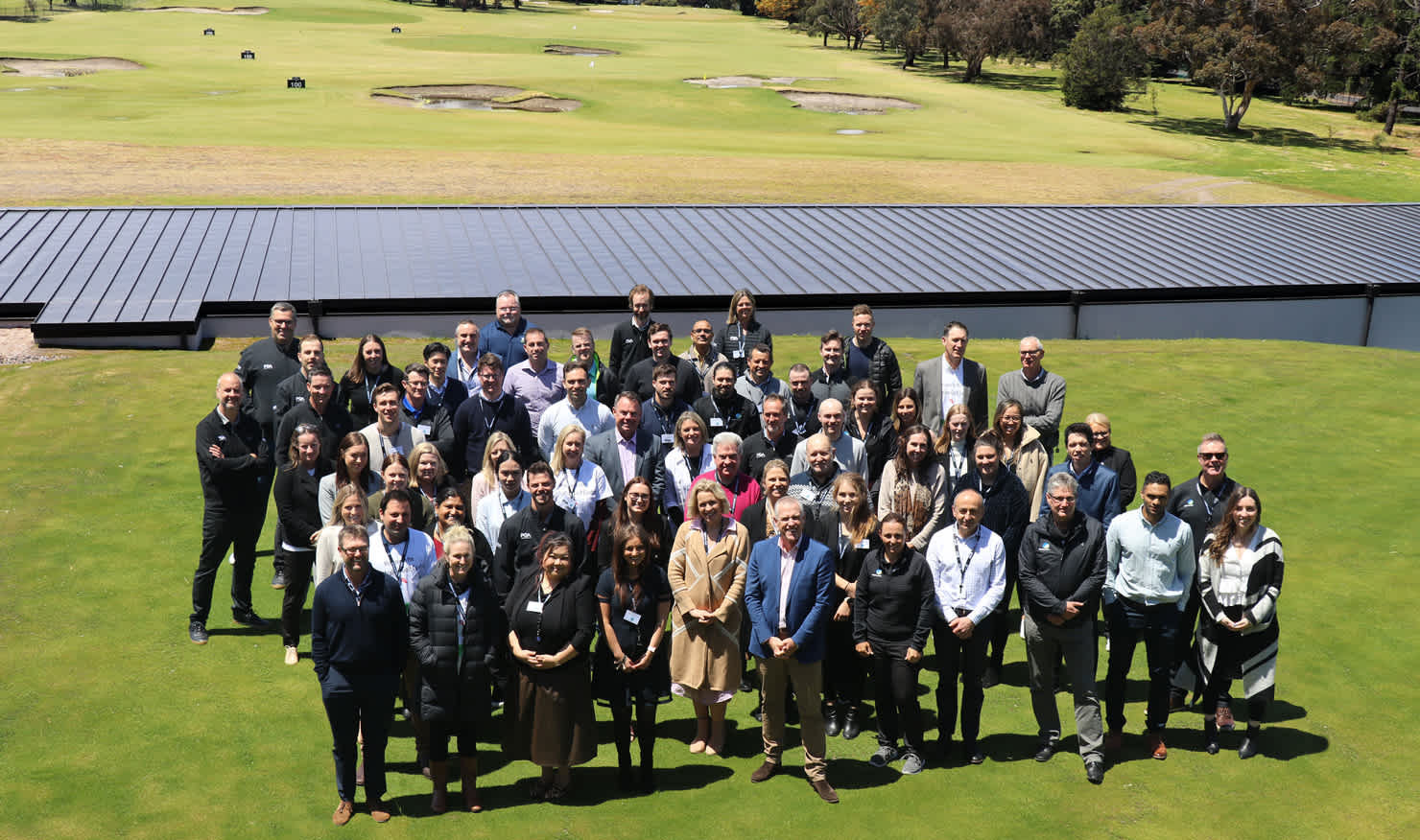 Golf Australia and PGA of Australia staff at the Australian Golf Centre today.