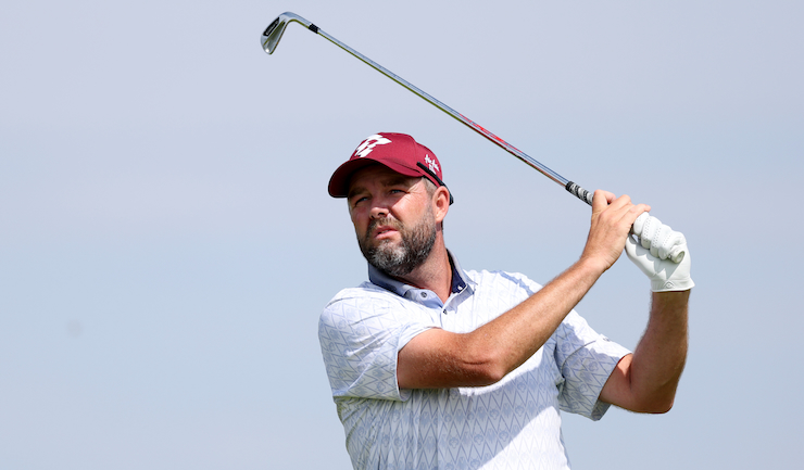 Marc Leishman in the final round of The Open at Royal Portrush