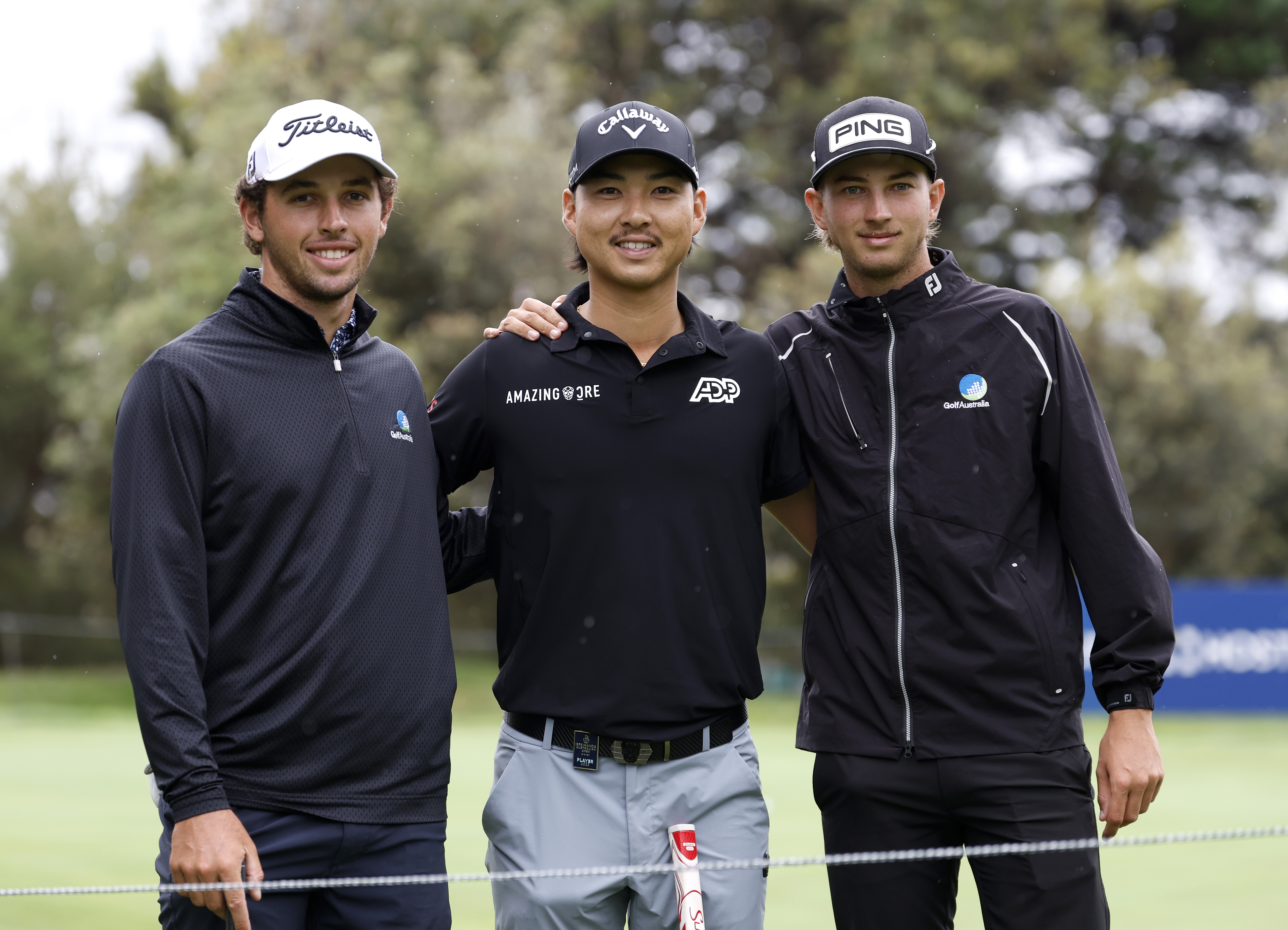 Hayden Hopewell, Min Woo Lee and Josh Greer