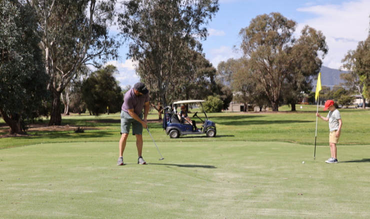 First green in play Corryong Golf Club