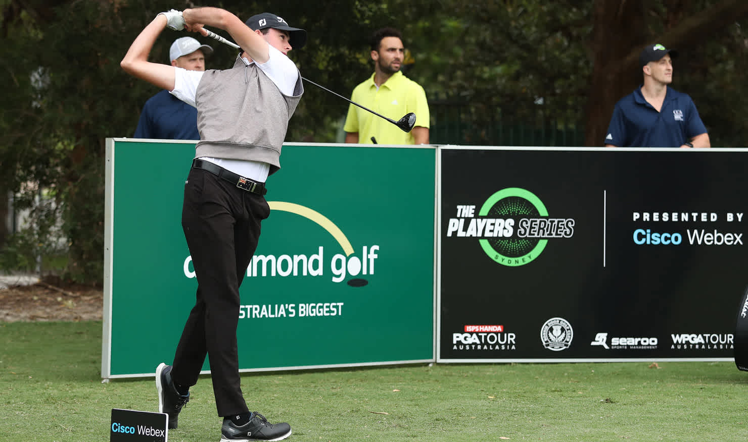 Elvis Smylie has two top-three finishes in the recent TPS events, the second his first tournament as a professional. Picture: PGA of AUSTRALIA