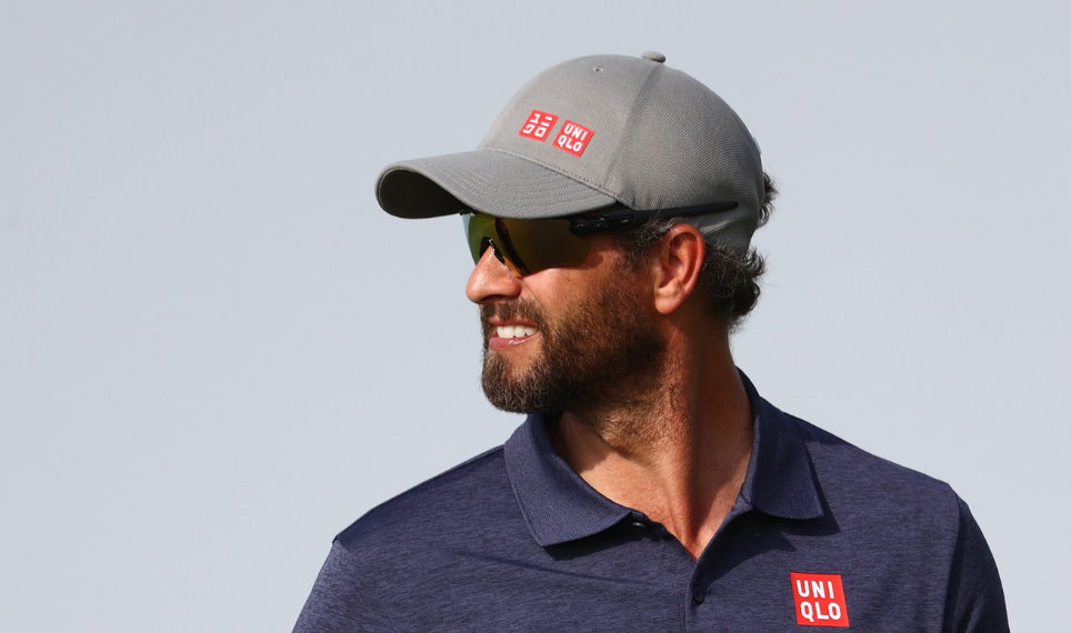 Adam Scott unveiled a new look in Abu Dhabi this week.