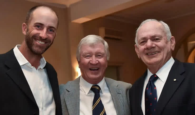 George Begg was rarely happier than surrounded by champion golfers, such as major champions Geoff Ogilvy and David Graham, at media association functions he organised.