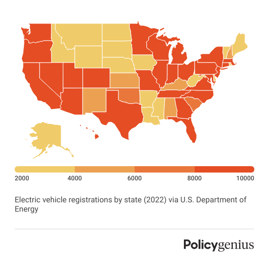 EV registration by state