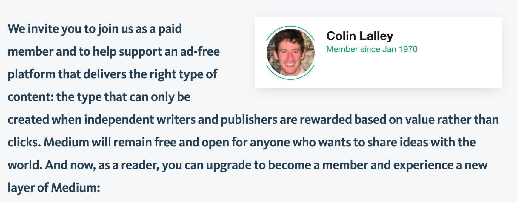 Medium membership