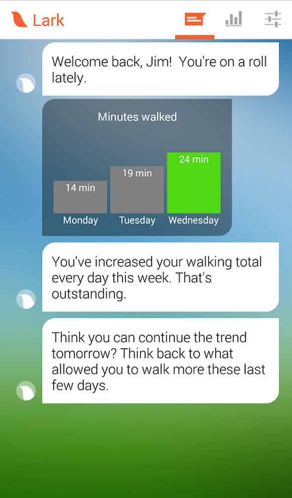 PolicyGenius Lark fitness chat app