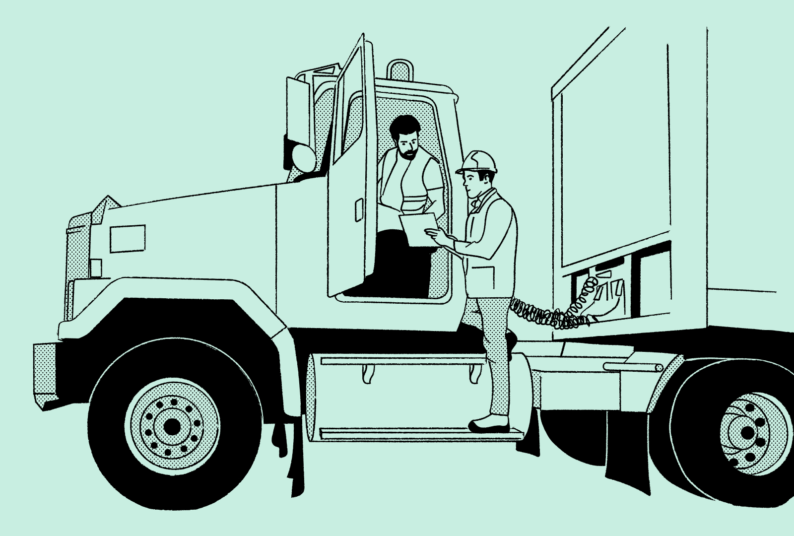 Illustration Truckers
