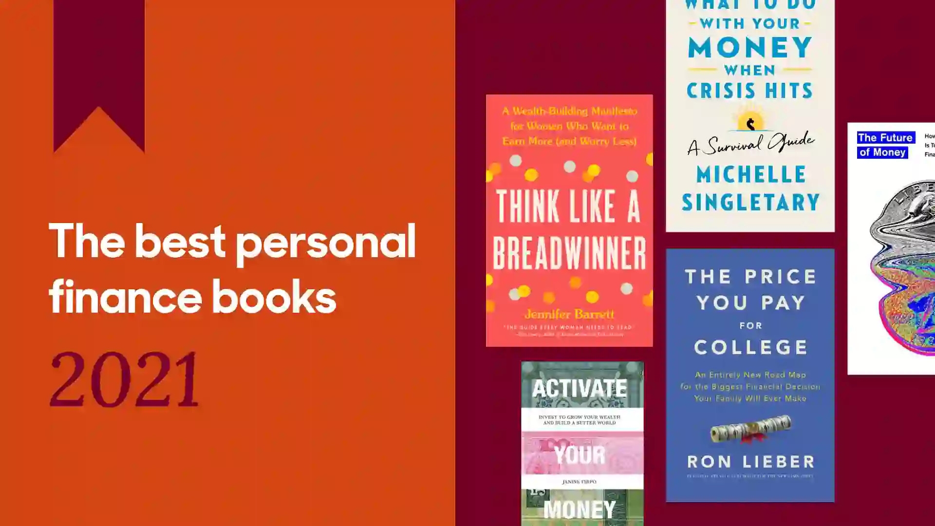 covers of the best personal finance books of 2021