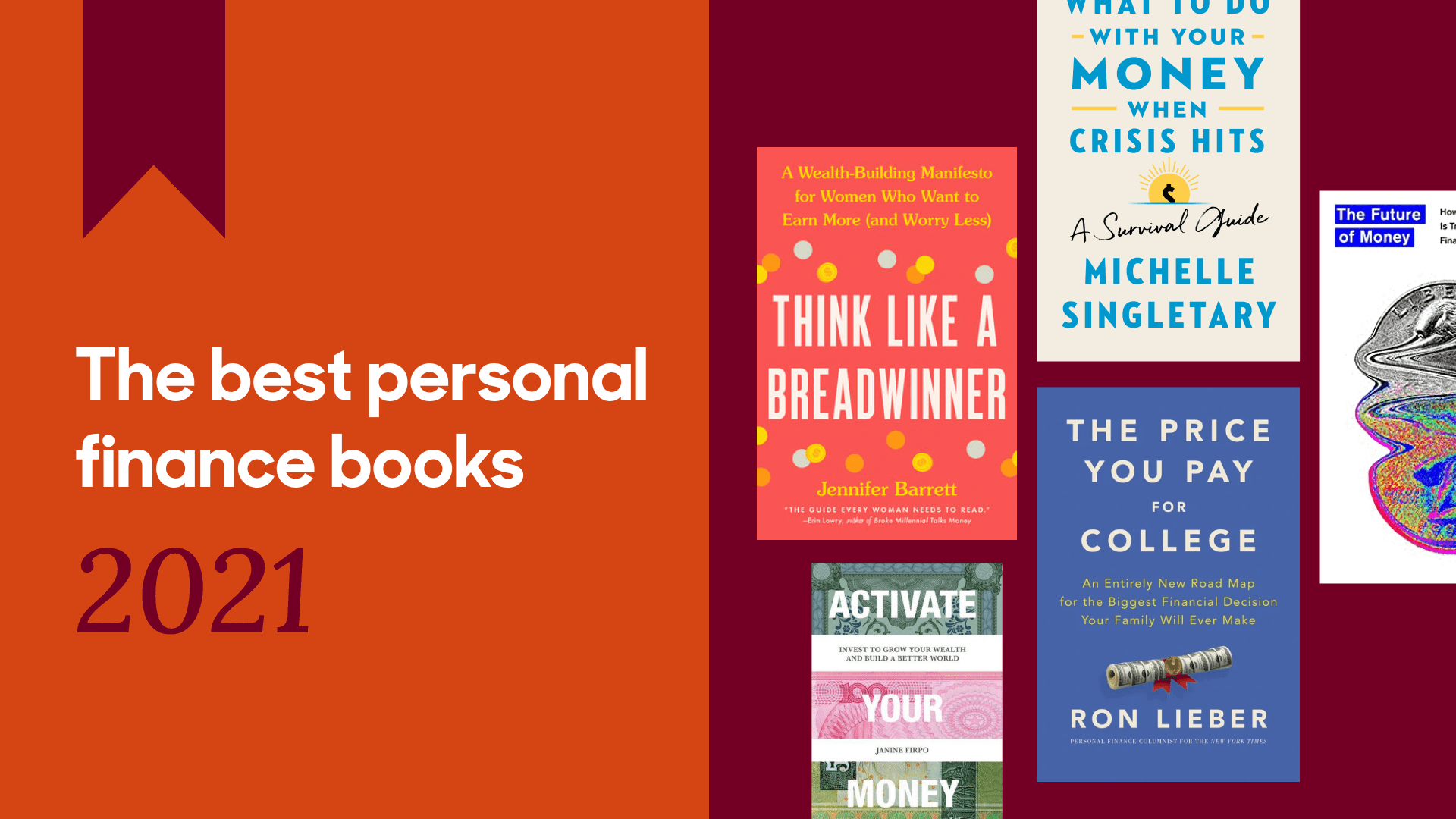 covers of the best personal finance books of 2021