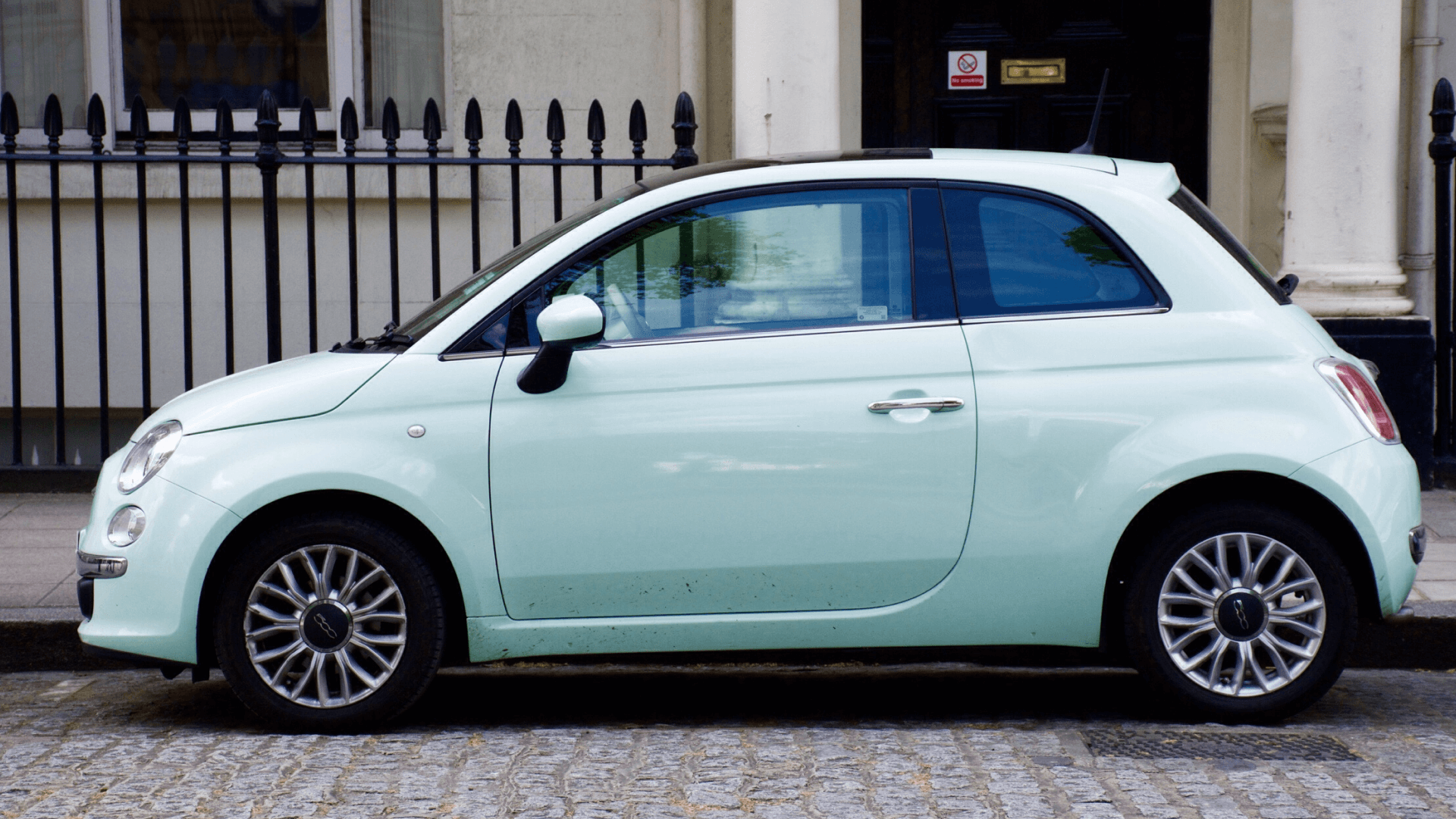 car parked on street in city