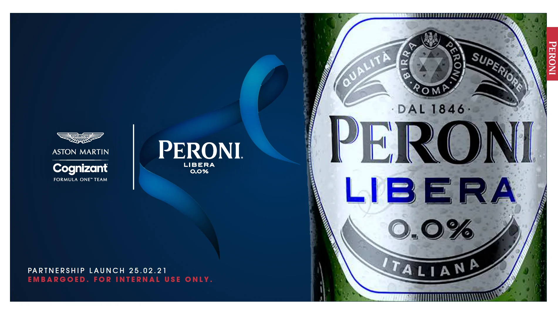 Peroni Libera 0.0% and Aston Martin Cognizant Formula One™️ Team announce multi-year partnership