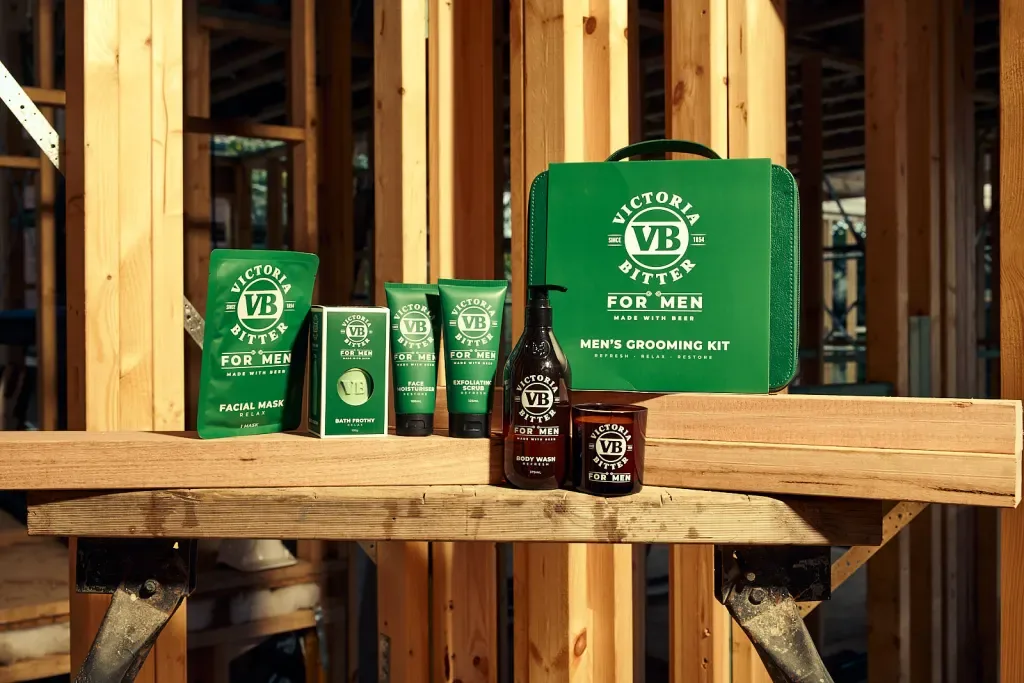 Victoria Bitter brings beer to the bathroom with new grooming range VB for Men