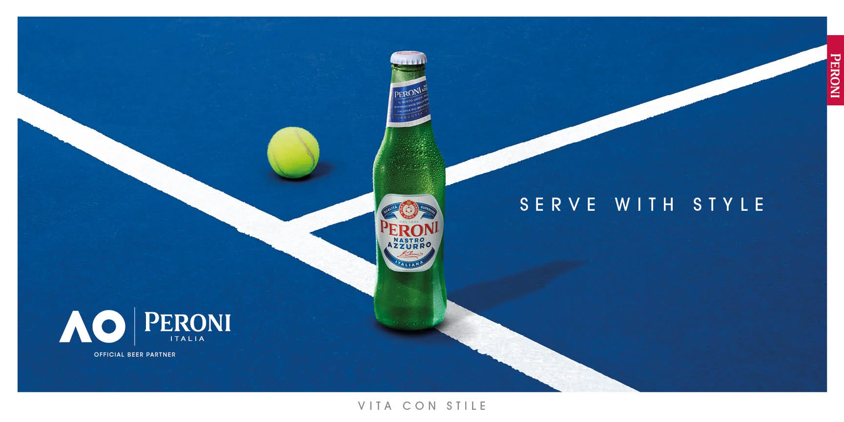 Peroni signs on as Official Beer of the Australian Open