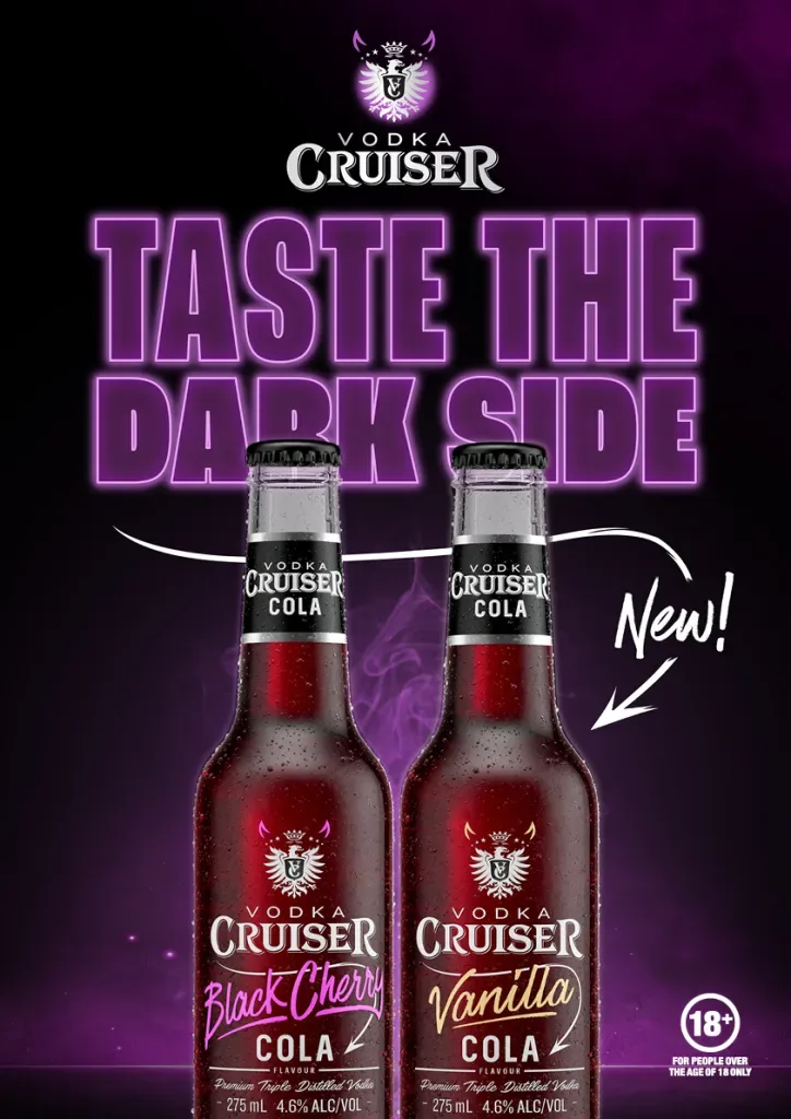 Taste the Dark Side – Vodka Cruiser Unveils Vodka Cruiser Cola