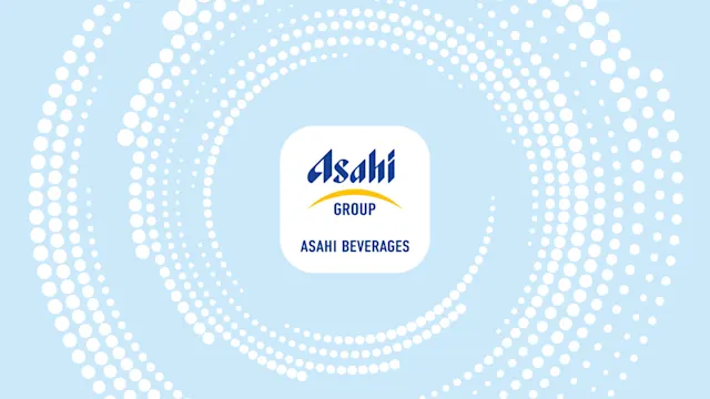 Asahi Beverages News Banner - Blue
