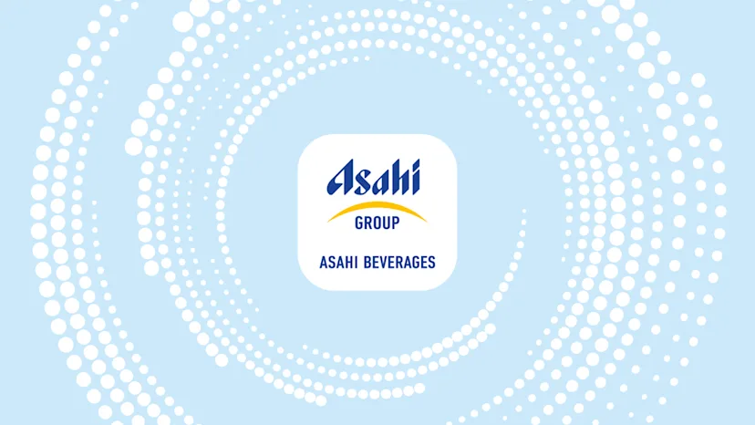 Asahi Beverages News Banner - Blue