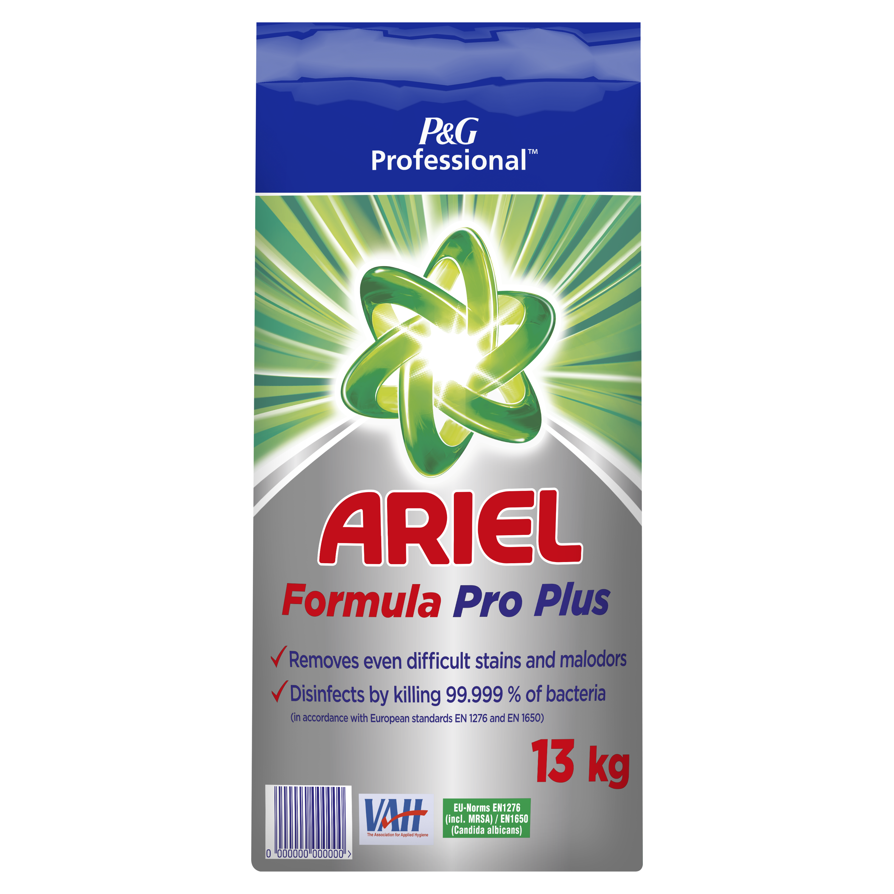 Lessive désinfectante Ariel Formula Pro+ 13Kg - Asept'Etik