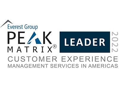 Peak Matrix 2022 Leader in Customer Experience