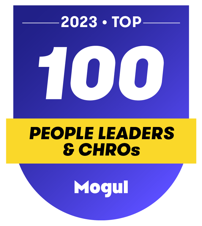 Award logo for Mogul Top People Leaders and CHROs 2023 