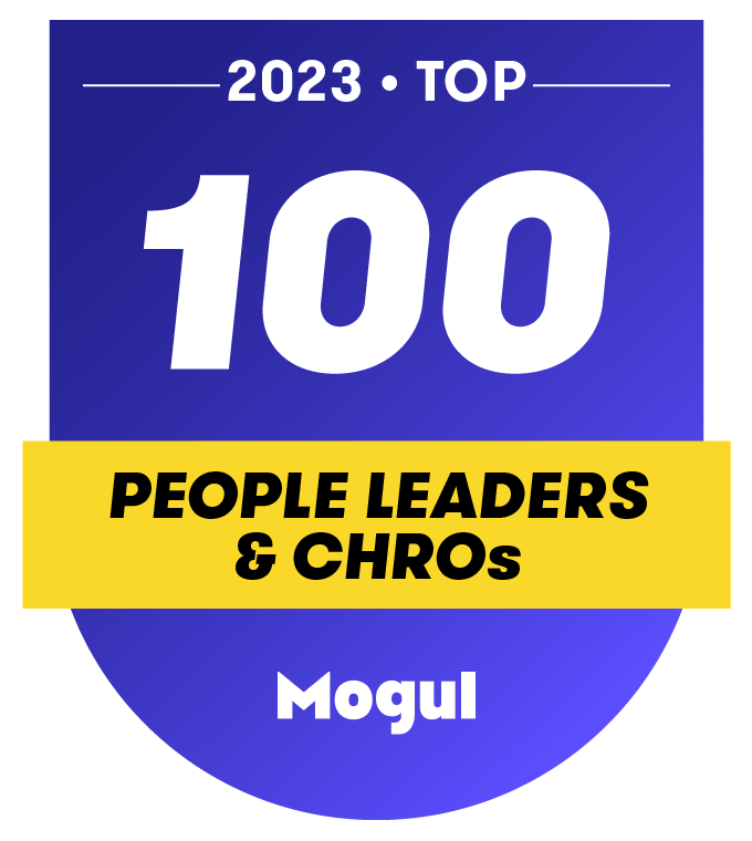 Award logo for Mogul Top People Leaders and CHROs 2023 