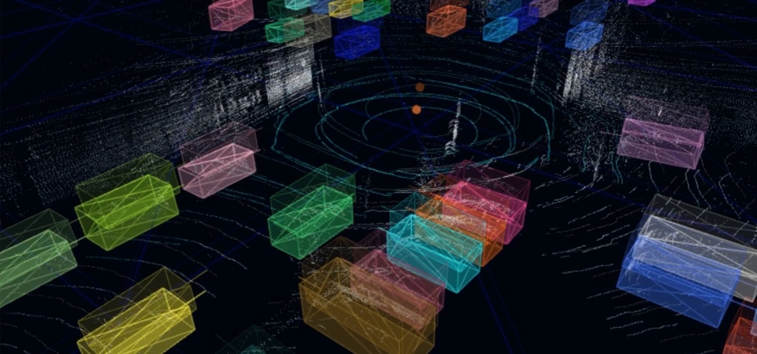 Screenshot of 3D object tracking