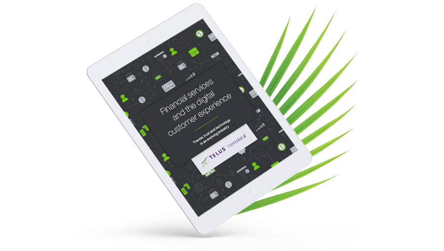 Preview of the Financial services and the digital customer experience e-book on a tablet 