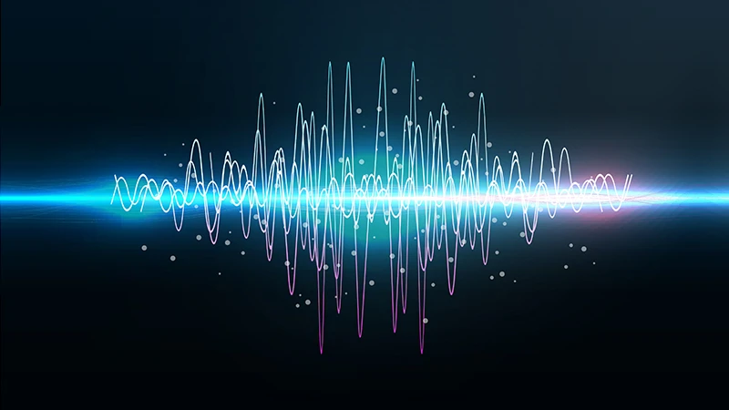 Illustration of an audio soundwave