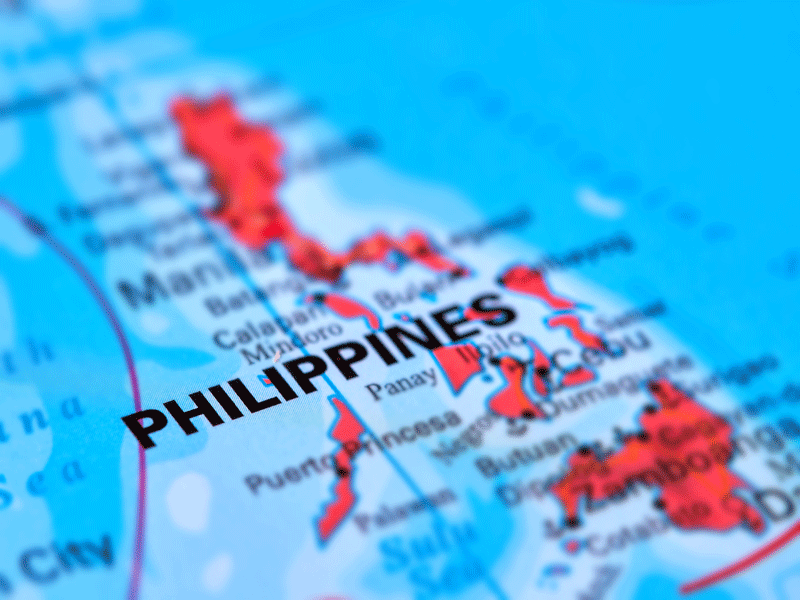 Philippines country map