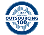 Logo for the IAOP Global Outsourcing 100 for 2025