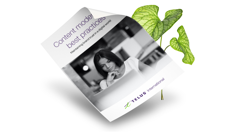 Mockup of white paper with a plant in the background