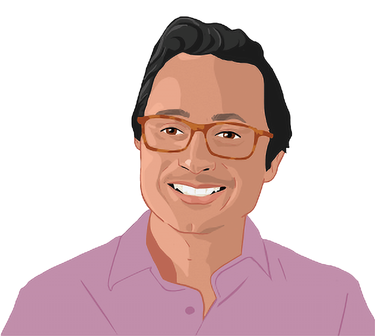 Illustration of Gideon Pridor, chief marketing officer at Workvivo.