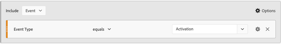 Define Activation Events in Adobe CJA