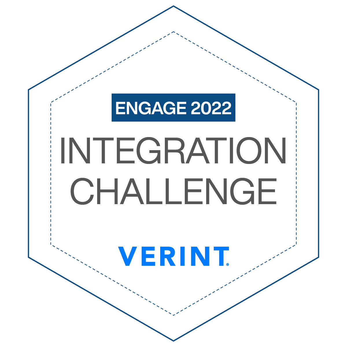 Logo for Verint award - Verint Engage 2022 Integration Challenge