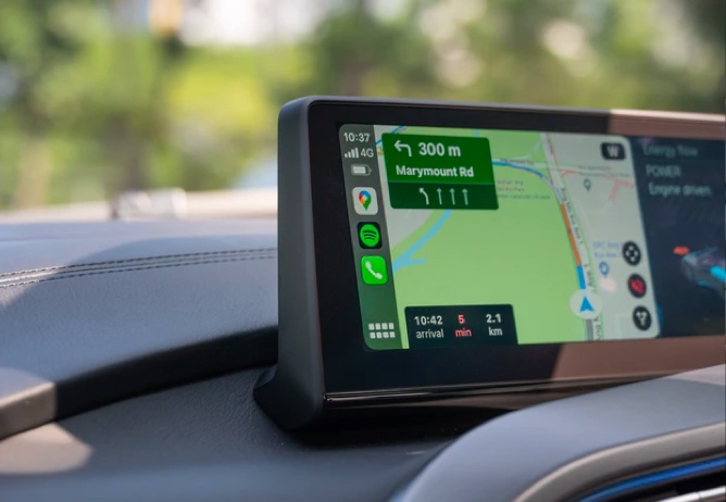 GPS navigation in a vehicle