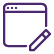 An illustration of a blank computer screen with a pencil.