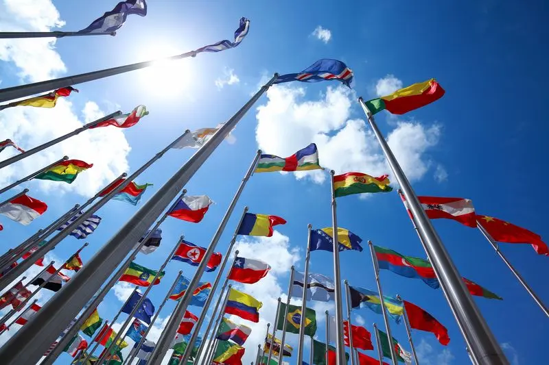 image of many of the flags of the world