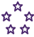 Icon depicting five stars
