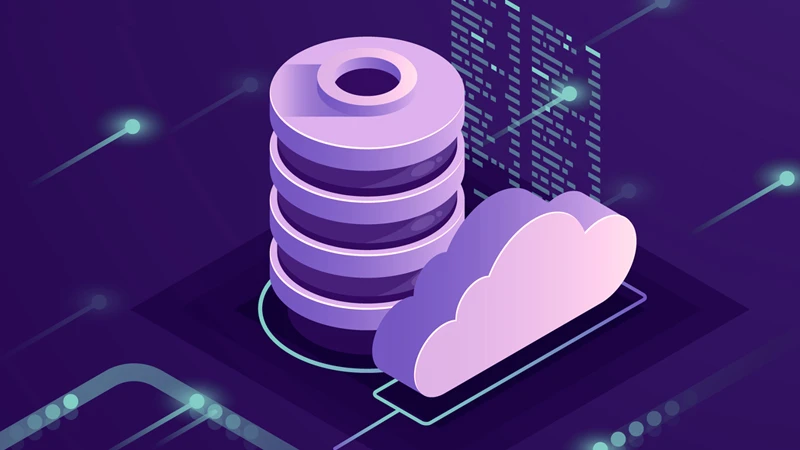 Illustration of a data center and a cloud, meant to symbolize disaster recovery approaches