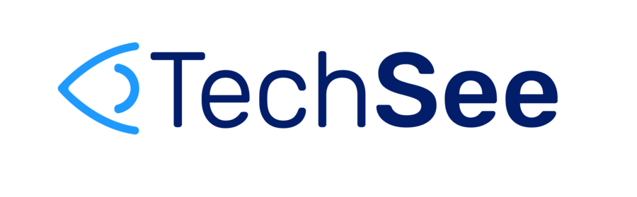 TechSee written in dark blue with the 'see' part of the name emboldened