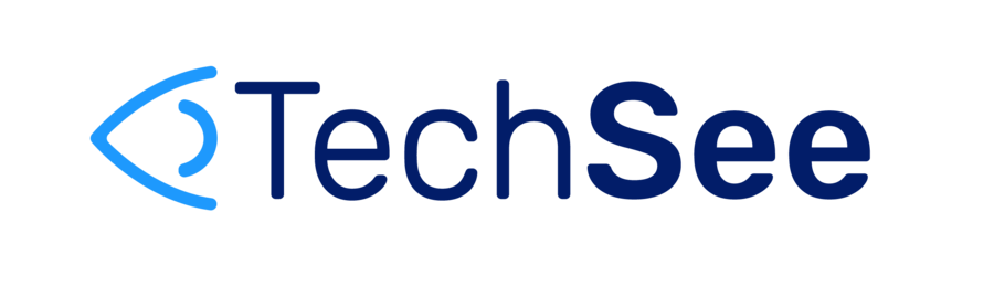 TechSee written in dark blue with the 'see' part of the name emboldened