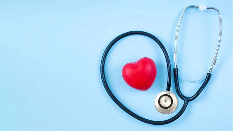 Heart and stethoscope