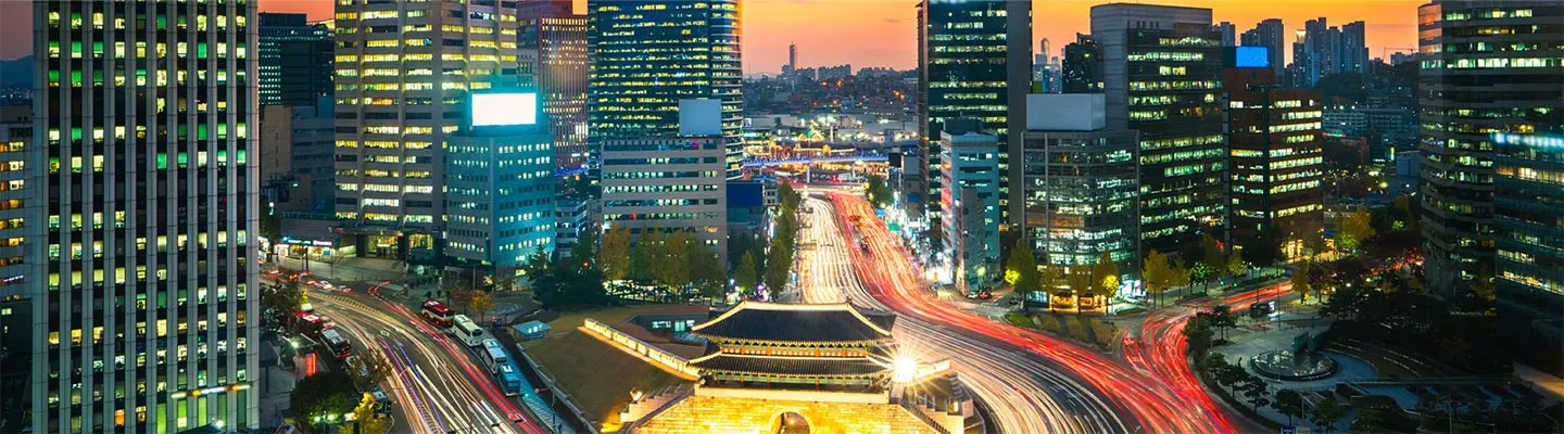 Cityscape of Seoul, South Korea