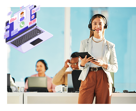 Invoice on computer while hands type on keyboard